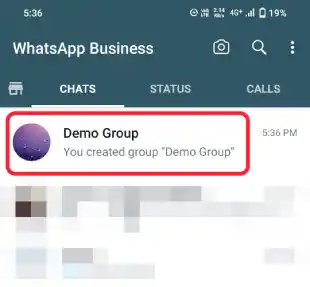 Open A WhatsApp Group